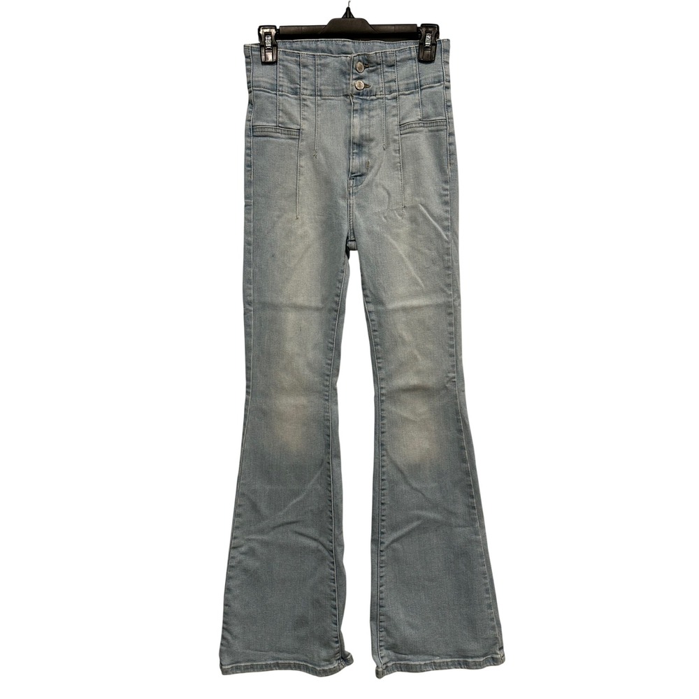 Free People We The Free High Rise Flare Jeans Light Wash Size 27 OB1184972